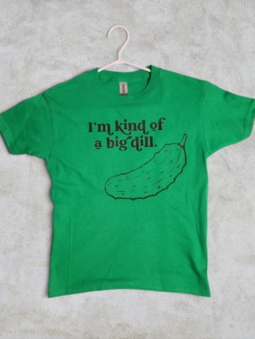 2 For $30 Custom Funny "I'm Kind Of A Big Dill" Pickle Graphic Tee Youth S